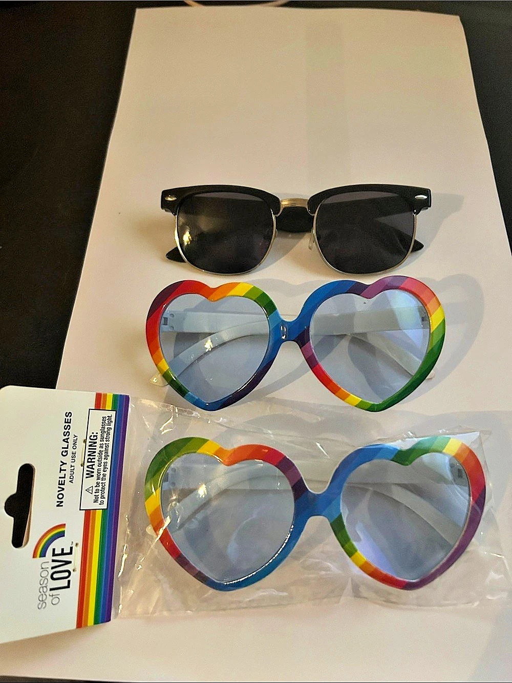 Sun Glasses 3-Piece Set Multi Color
